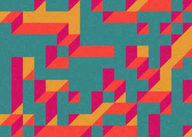 Edward Zajecs 2. Cubo 'nun 1971' deki uygulaması. Esasen 8 taştan oluşan bir Truchet fayans seti ve yerleştirme sanatı illüstrasyonu için kurallar.