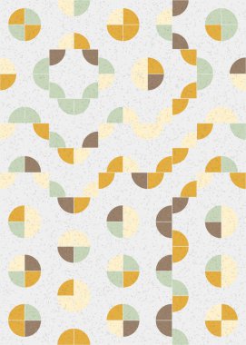 Soyut Geometrik Desen üretken hesaplama sanatı çizimi