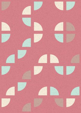 Soyut Geometrik Desen üretken hesaplama sanatı çizimi