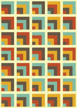 Soyut Geometrik Desen üretken hesaplama sanatı çizimi