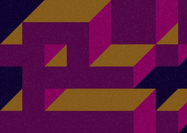 Edward Zajecs 2. Cubo 'nun 1971' deki uygulaması. Esasen 8 taştan oluşan bir Truchet fayans seti ve yerleştirme sanatı illüstrasyonu için kurallar.