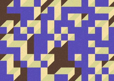 Edward Zajecs 2. Cubo 'nun 1971' deki uygulaması. Esasen 8 taştan oluşan bir Truchet fayans seti ve yerleştirme sanatı illüstrasyonu için kurallar.