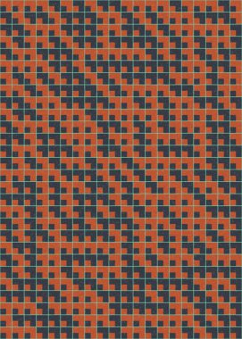 Soyut Geometrik Desen üretken hesaplama sanatı çizimi