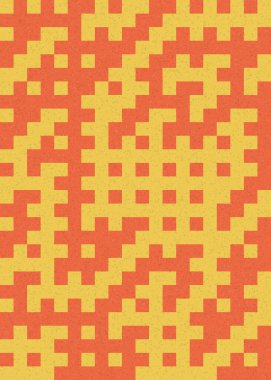 Soyut Geometrik Desen üretken hesaplama sanatı çizimi