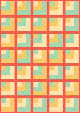 Soyut Geometrik Desen üretken hesaplama sanatı çizimi