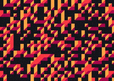 Edward Zajecs 2. Cubo 'nun 1971' deki uygulaması. Esasen 8 taştan oluşan bir Truchet fayans seti ve yerleştirme sanatı illüstrasyonu için kurallar.