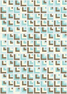 Soyut Geometrik Desen üretken hesaplama sanatı çizimi