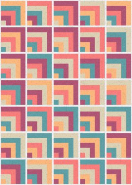 Soyut Geometrik Desen üretken hesaplama sanatı çizimi