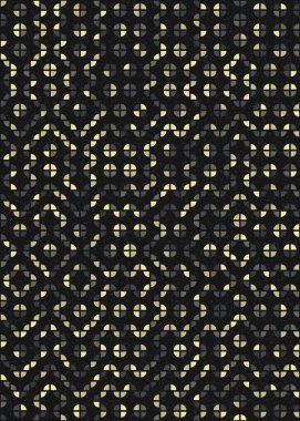 Soyut Geometrik Desen üretken hesaplama sanatı çizimi