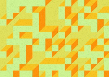 Edward Zajecs 2. Cubo 'nun 1971' deki uygulaması. Esasen 8 taştan oluşan bir Truchet fayans seti ve yerleştirme sanatı illüstrasyonu için kurallar.