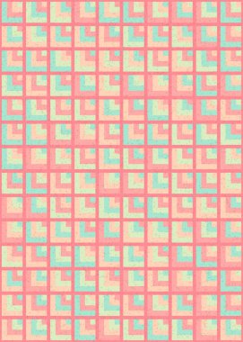 Soyut Geometrik Desen üretken hesaplama sanatı çizimi