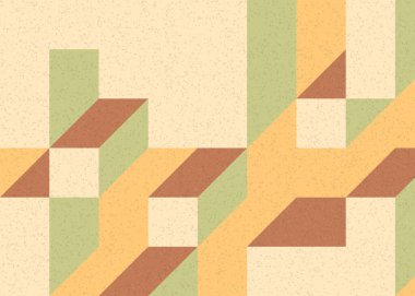 Edward Zajecs 2. Cubo 'nun 1971' deki uygulaması. Esasen 8 taştan oluşan bir Truchet fayans seti ve yerleştirme sanatı illüstrasyonu için kurallar.