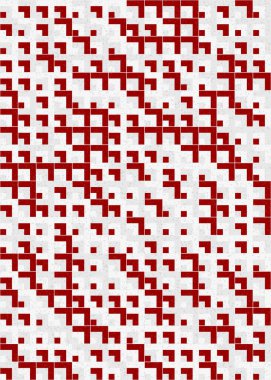 Soyut Geometrik Desen üretken hesaplama sanatı çizimi