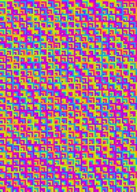 Soyut Geometrik Desen üretken hesaplama sanatı çizimi