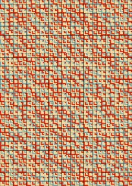 Soyut Geometrik Desen üretken hesaplama sanatı çizimi