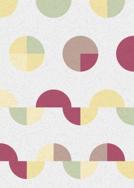 Soyut Geometrik Desen üretken hesaplama sanatı çizimi