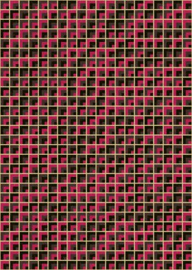 Soyut Geometrik Desen üretken hesaplama sanatı çizimi