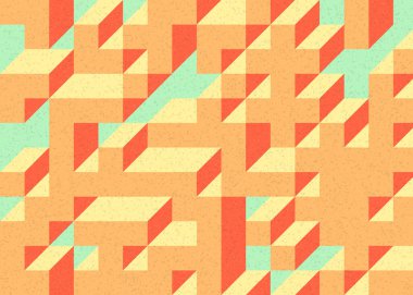 Edward Zajecs 2. Cubo 'nun 1971' deki uygulaması. Esasen 8 taştan oluşan bir Truchet fayans seti ve yerleştirme sanatı illüstrasyonu için kurallar.