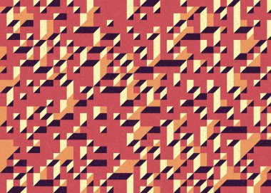 Edward Zajecs 2. Cubo 'nun 1971' deki uygulaması. Esasen 8 taştan oluşan bir Truchet fayans seti ve yerleştirme sanatı illüstrasyonu için kurallar.