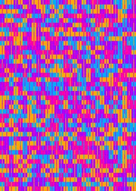 Soyut Geometrik Desen üretken hesaplama sanatı çizimi