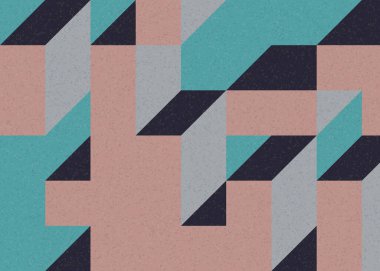 Edward Zajecs 2. Cubo 'nun 1971' deki uygulaması. Esasen 8 taştan oluşan bir Truchet fayans seti ve yerleştirme sanatı illüstrasyonu için kurallar.