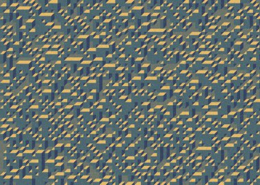 Edward Zajecs 2. Cubo 'nun 1971' deki uygulaması. Esasen 8 taştan oluşan bir Truchet fayans seti ve yerleştirme sanatı illüstrasyonu için kurallar.