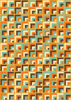 Soyut Geometrik Desen üretken hesaplama sanatı çizimi