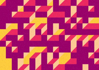 Edward Zajecs 2. Cubo 'nun 1971' deki uygulaması. Esasen 8 taştan oluşan bir Truchet fayans seti ve yerleştirme sanatı illüstrasyonu için kurallar.