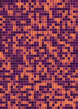 Soyut Geometrik Desen üretken hesaplama sanatı çizimi