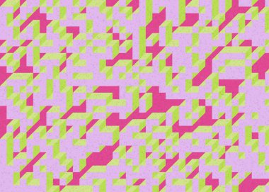 Edward Zajecs 2. Cubo 'nun 1971' deki uygulaması. Esasen 8 taştan oluşan bir Truchet fayans seti ve yerleştirme sanatı illüstrasyonu için kurallar.