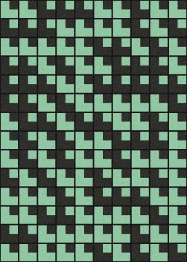 Soyut Geometrik Desen üretken hesaplama sanatı çizimi