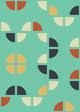 Soyut Geometrik Desen üretken hesaplama sanatı çizimi