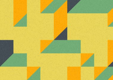 Edward Zajecs 2. Cubo 'nun 1971' deki uygulaması. Esasen 8 taştan oluşan bir Truchet fayans seti ve yerleştirme sanatı illüstrasyonu için kurallar.