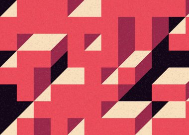 Edward Zajecs 2. Cubo 'nun 1971' deki uygulaması. Esasen 8 taştan oluşan bir Truchet fayans seti ve yerleştirme sanatı illüstrasyonu için kurallar.