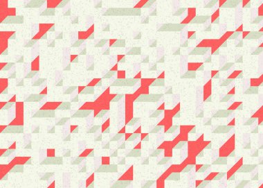 Edward Zajecs 2. Cubo 'nun 1971' deki uygulaması. Esasen 8 taştan oluşan bir Truchet fayans seti ve yerleştirme sanatı illüstrasyonu için kurallar.