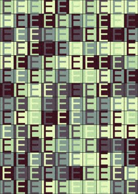 Soyut Geometrik Desen üretken hesaplama sanatı çizimi