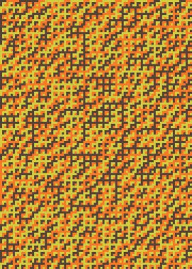 Soyut Geometrik Desen üretken hesaplama sanatı çizimi