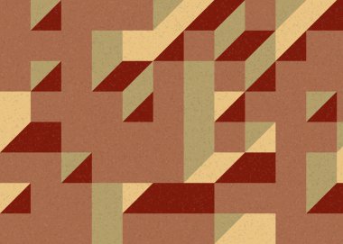 Edward Zajecs 2. Cubo 'nun 1971' deki uygulaması. Esasen 8 taştan oluşan bir Truchet fayans seti ve yerleştirme sanatı illüstrasyonu için kurallar.