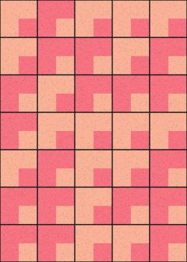Soyut Geometrik Desen üretken hesaplama sanatı çizimi