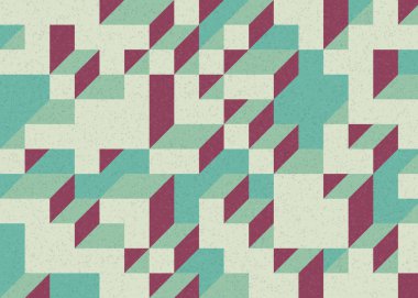 Edward Zajecs 2. Cubo 'nun 1971' deki uygulaması. Esasen 8 taştan oluşan bir Truchet fayans seti ve yerleştirme sanatı illüstrasyonu için kurallar.