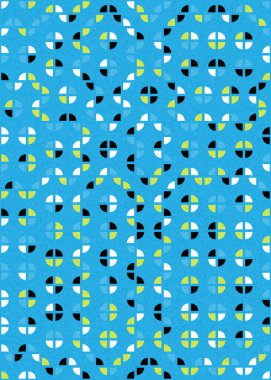 Soyut Geometrik Desen üretken hesaplama sanatı çizimi