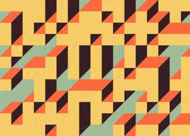 Edward Zajecs 2. Cubo 'nun 1971' deki uygulaması. Esasen 8 taştan oluşan bir Truchet fayans seti ve yerleştirme sanatı illüstrasyonu için kurallar.