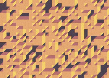 Edward Zajecs 2. Cubo 'nun 1971' deki uygulaması. Esasen 8 taştan oluşan bir Truchet fayans seti ve yerleştirme sanatı illüstrasyonu için kurallar.