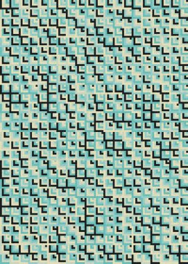 Soyut Geometrik Desen üretken hesaplama sanatı çizimi