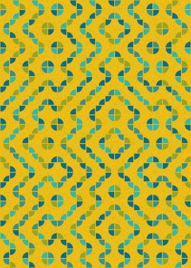 Soyut Geometrik Desen üretken hesaplama sanatı çizimi