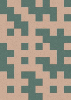 Soyut Geometrik Desen üretken hesaplama sanatı çizimi