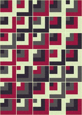 Soyut Geometrik Desen üretken hesaplama sanatı çizimi