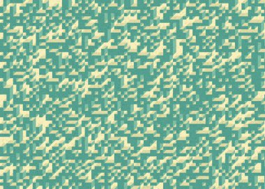 Edward Zajecs 2. Cubo 'nun 1971' deki uygulaması. Esasen 8 taştan oluşan bir Truchet fayans seti ve yerleştirme sanatı illüstrasyonu için kurallar.