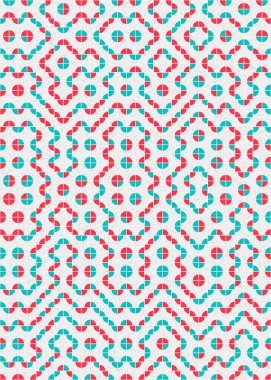 Soyut Geometrik Desen üretken hesaplama sanatı çizimi