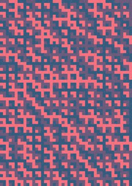 Soyut Geometrik Desen üretken hesaplama sanatı çizimi